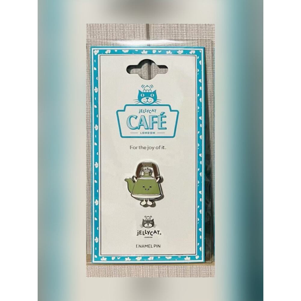 NWT jellycat official Shanghai Amuseables Vivididdy Teapot enamel pin VHTF